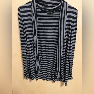 Black and Gray striped cardigan :)